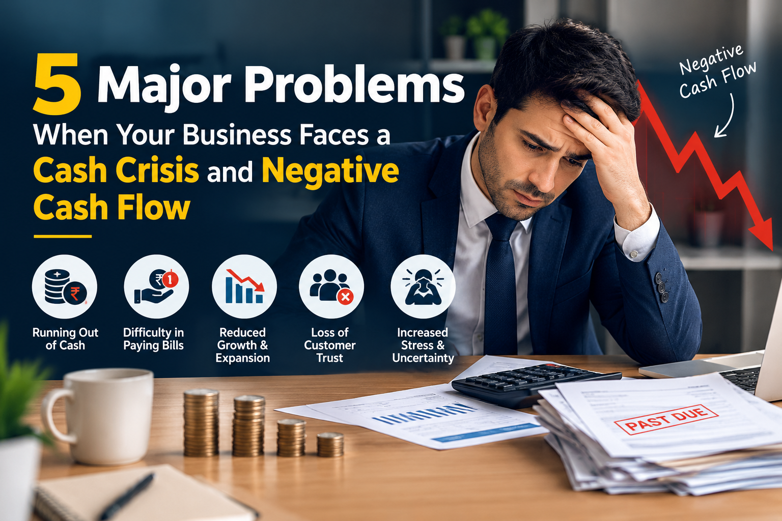 5 Major Problems When Your Business Faces a Cash Crisis and Negative Cash Flow