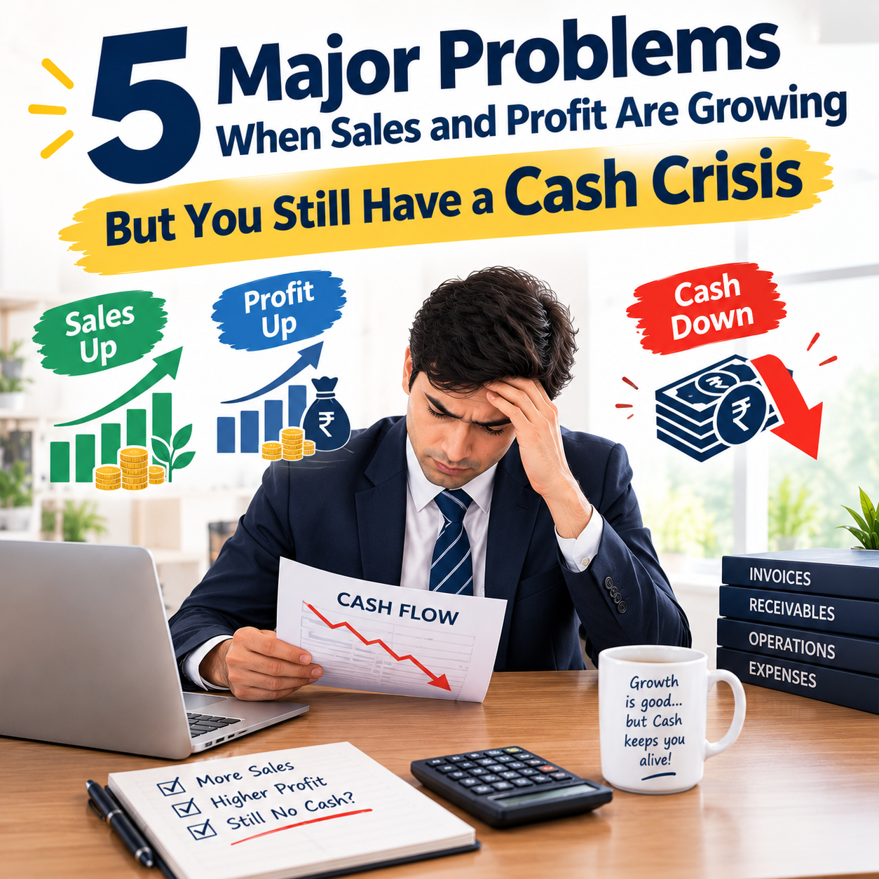 5 Major Problems When Sales and Profit Are Growing But You Still Have a Cash Crisis